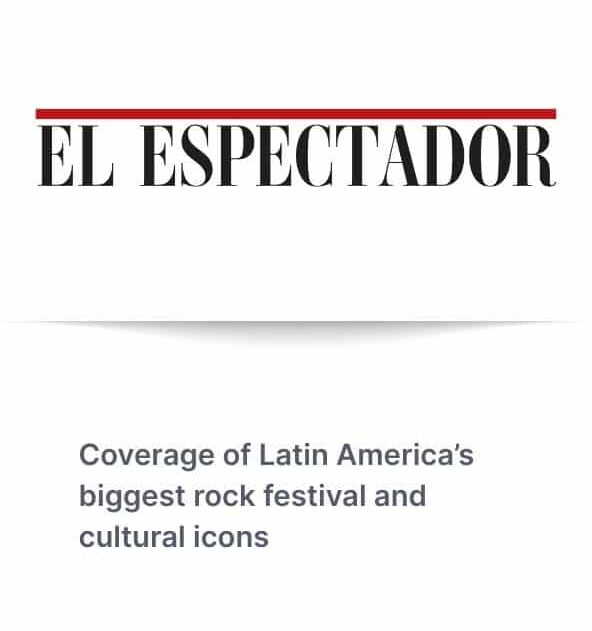 el_espectador_features Coverage of Rock al Parque and other major cultural events in Colombia, including artist interviews with Mon Laferte.